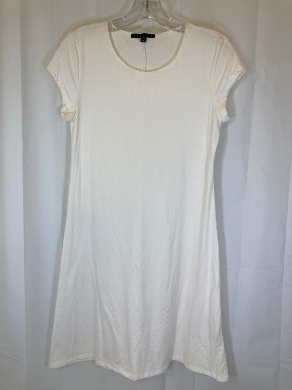 TIANA B. White TShirt Dress Sz M Never Worn Short Sleeve